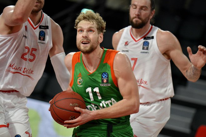 Jaka Blažič je dve sezoni branil barve Crvene zvezde, zato se je veselil dvoboja z Beograjčani. FOTO: Cedevita Olimpija