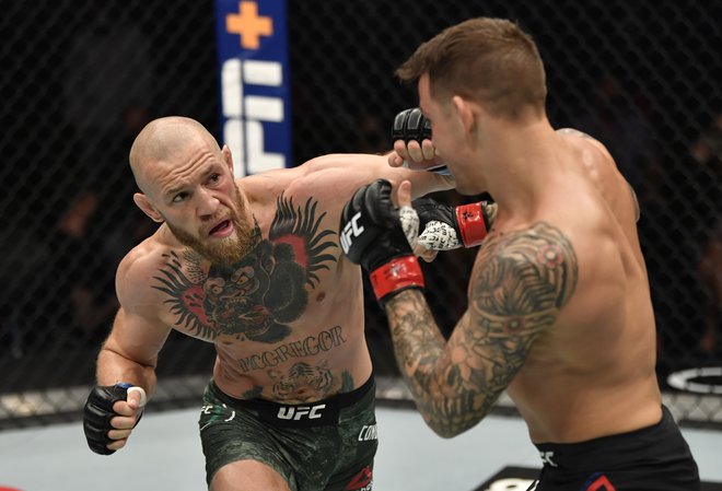 Conor McGregor je trdno odločen poravnati račune z Dustinom Poirierjem. FOTO: Jeff Bottari/Usa Today Sports