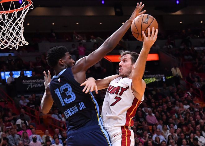 Goran Dragić in Miami bosta skušala čim prej pozabiti spodrsljaj proti Memphisu in se vrniti v zmagovalni ritem. FOTO: Steve Mitchell/Usa Today Sports