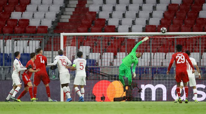 Keylor Navas je pomenil razliko med Bayernom in PSG, saj bi bil lahko izid derbija četrtfinala tudi obraten. FOTO: Kai Pfaffenbach/Reuters