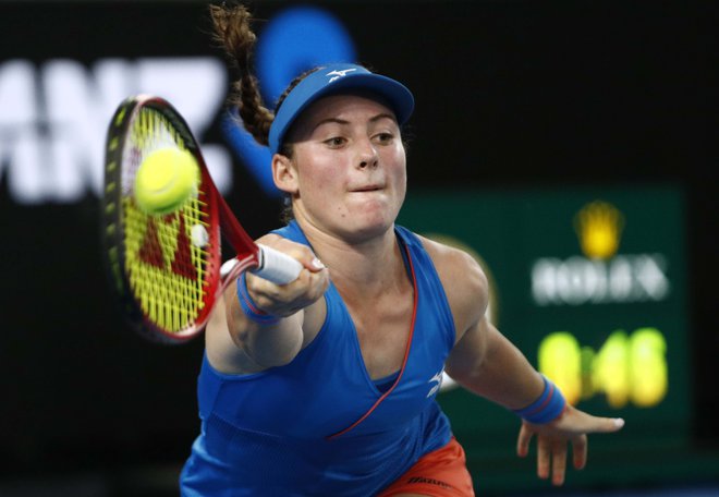 Tamara Zidanšek bo v svojem jutrišnjem drugem finalu naskakovala prvo zmago na teniških turnirjih WTA. FOTO: Edgar Su/Reuters