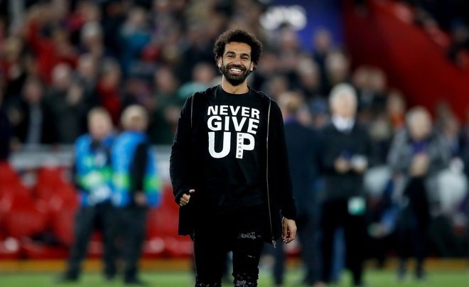 Mohamed Salah je proti Barceloni verjel v uspeh, zdaj mora to potrditi na igrišču. FOTO: Martin Rickett/Reuters