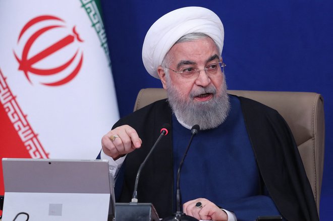 Hasan Rohani je izjavil, da so se za proizvodnjo bolj čistega urana odločili zato, da bo Izrael razumel, da Iranu ne more preprečiti uporabe tehnologije. FOTO: Iransko predsedstvo/AFP