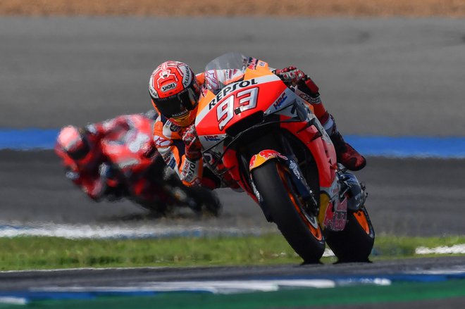 Marc Marquez je pripravljen za povrnitev primata v karavani motoGP. Foto Lillian Suwanrumpha/AFP