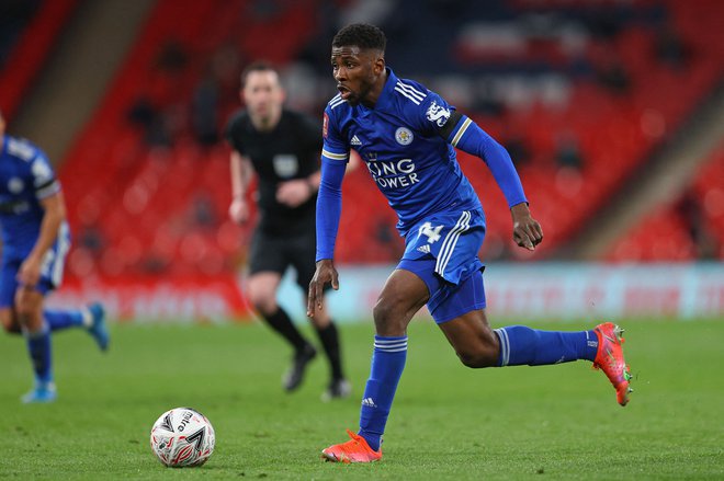 Kelechi Iheanacho je popleljal Leicester v finale pokala FA. FOTO: Richard Heathcote/AFP