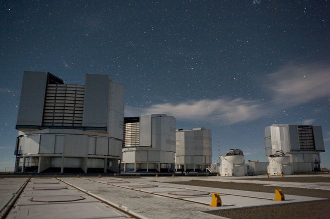 Jure Japelj vesolje opazuje tudi s pomočjo zelo velikega teleskopa v Čilu. FOTO: ESO 