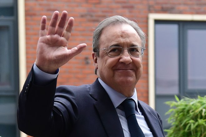 Florentino Perez je pobudnik ustanovitve nogometne superlige zaprtega formata. FOTO: Javier Soriano/AFP