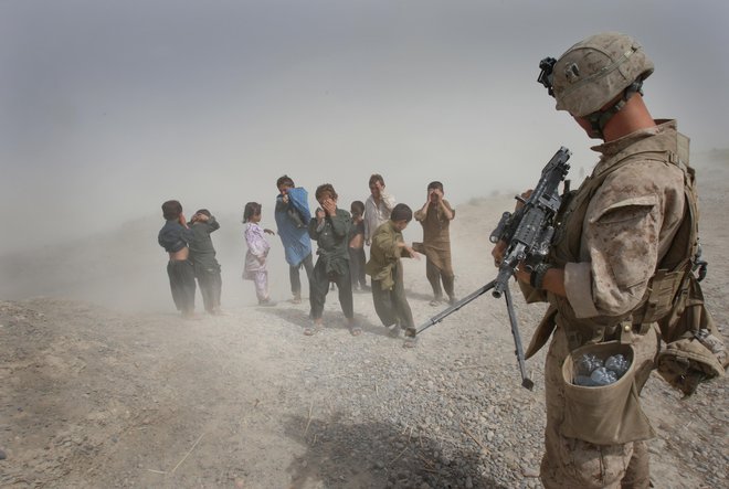 Ameriški marinci se bodo 11. septembra umaknili iz Afganistana kot poraženci. FOTO: Jure Eržen