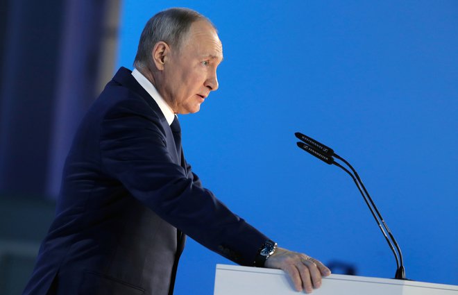 Ruski predsednik Vladimir Putin je imel danes nagovor narodu. FOTO: Sputnik via Reuters