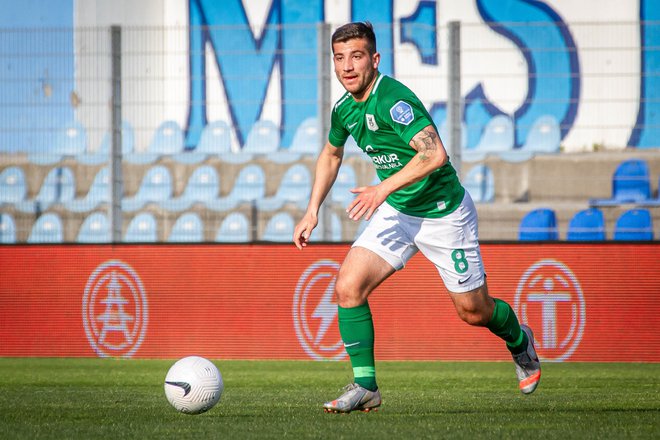 Nino Pungaršek je odkritje pri zeleno-belih v spomladanskem delu nogometne sezone. FOTO: NK Olimpija Ljubljana