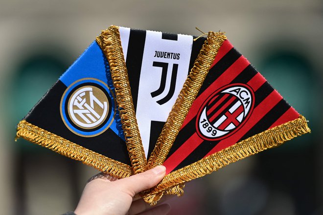 Inter, Juventus in Milan poskušajo držati v šahu na obeh straneh fronte. FOTO: Miguel Medina/AFP