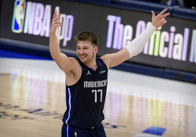 Luka Dončić ima dovolj razlogov za zadovoljstvo. FOTO: Jerome Miron/USA Today Sports