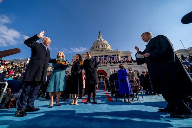 Demokratska administracija Joeja Bidna se zavzema, da bi Washington D. C. postal 51. zvezna država. FOTO: Andrew Harnik/Reuters