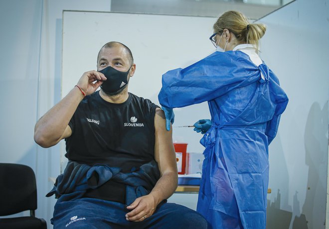 Marko Milić, član strokovnega štaba košarkarske reprezentance, v vojašnici Edvarda Peperka v Ljubljani. FOTO: Jože Suhadolnik