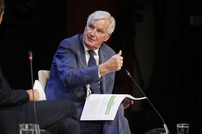 Michel Barnier, ki je več kot štiri leta vodil pogajanja o brexitu in prihodnjih odnosih z Združenim kraljestvom, ima bogate izkušnje in povezave s Slovenijo.&nbsp; FOTO: Leon Vidic/Delo
