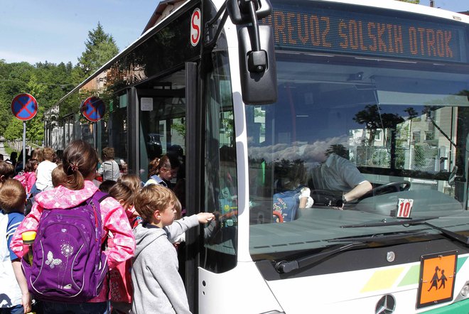 Voznik, ki je bil pod vplivom alkohola, je s šolskim avtobusom trčil v nadstrešek postajališča (simbolična fotografija). FOTO: Ljubo Vukelič/Delo
