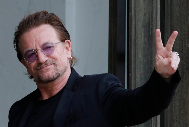 Bono Vox bo pel himno letošnjega evropskega prvenstva v nogometu. FOTO: Philippe Wojazer/Reuters