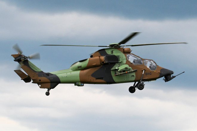 Eurocopter Tiger španske vojske&nbsp;se je v času nesreče vračal z naloge v okviru vojaške vaje Jadranski udar 2021 (fotografija je simbolična). FOTO: Besopha/Wikipedia