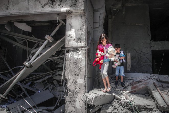 Opustošenje na območju Gaze. Foto: Anas Baba/AFP