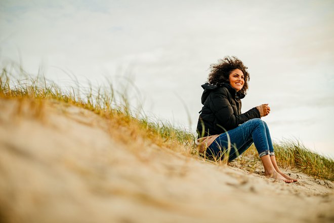 Sankt Peter-Ording, počitek na sipinah na plaži. Nemška turistična organizacija/Julia Nimke 