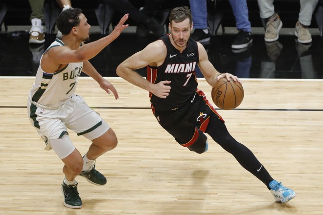 Bryn Forbes in Goran Dragić. FOTO: Sam Navarro/Usa Today Sports