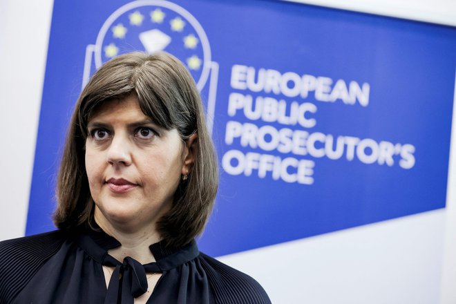 Glavna evropska tožilka Laura Codruța Kövesi očita Sloveniji pomanjkanje lojalnega sodelovanja. FOTO: Kenzo Tribouillard/AFP