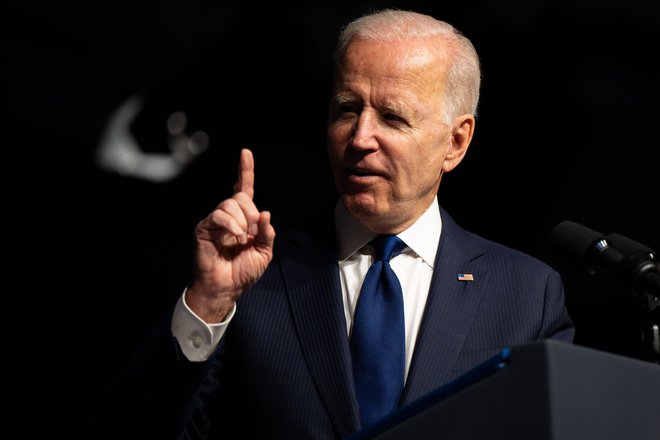 Joe Biden je Vladimirja Putina imenoval morilec brez duše. Foto Brandon Bell/AFP