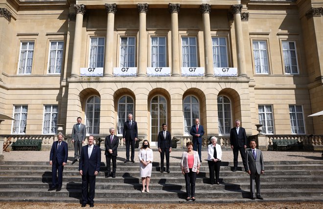 Predsatvniki držav skupine G7. FOTO: Henry Nicholls/Reuters