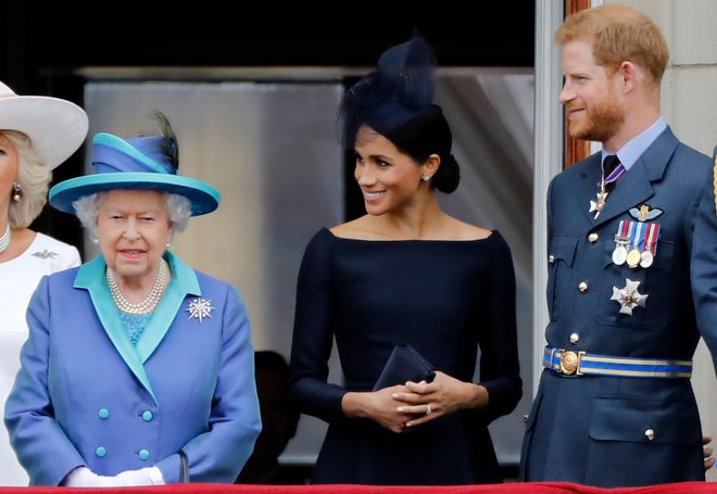 Harry in Meghan sta menda hčerko Lilibet kmalu po rojstvu prek videoklica &ndash; najverjetneje zooma &ndash; predstavila kraljici. FOTO: AFP