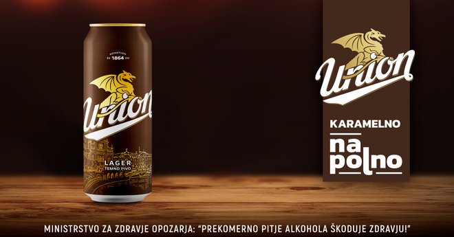 Novo Union Lager temno pivo, soustvarjeno s potrošniki. FOTO:&nbsp;Pivovarna Laško Union