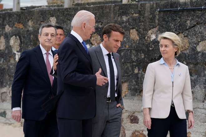 Na prvem potovanju v tujino bo imel predsednik Joe Biden čas za utrjevanje odnosov z zaveznicami. FOTO: Patrick Semansky/AFP
