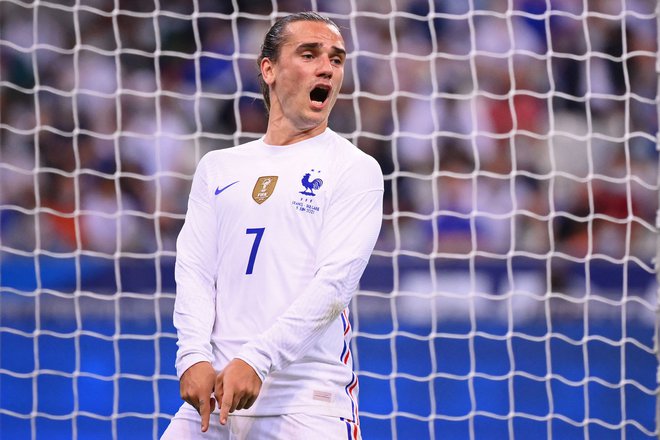 Antoine Griezmann si tudi na euru želi šampionsko Francijo, napake niso na njegovem nogometnem jedilniku. FOTO: Franck Fife/AFP