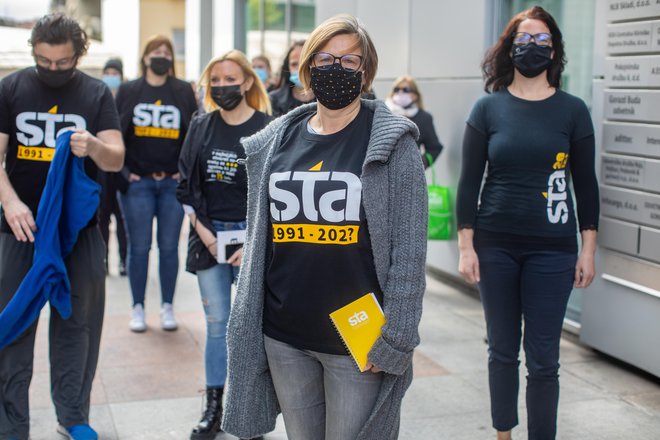 Novinarji STA: Donatorska akcija nam je vlila novih moči in utrdila našo odgovornost za Slovenijo in slovensko demokracijo. Foto Voranc Vogel