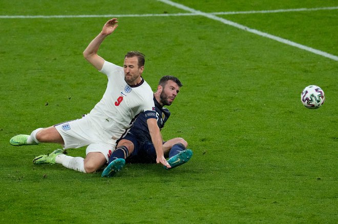 Harry Kane se ni znašel v napadu. FOTO: Matt Dunham/AFP