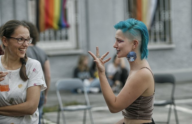 Shod je namenjen &raquo;uporu proti zatiranju, ki ga ta skupnost doživlja na vsakodnevni, družbeni in sistemski ravni&laquo;. FOTO: Blaž Samec/Delo