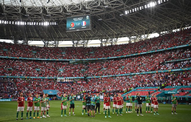 Puskas Arena je simbol programa Viktorja Orbána. FOTO: Franck Fife/Reuters