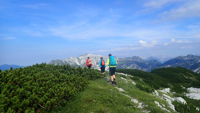 Okoli Triglavskega narodnega parka oziroma Julijskih Alp poteka 330 kilometrov daljinske pohodniške poti Julijana. Foto Blaž Močnik