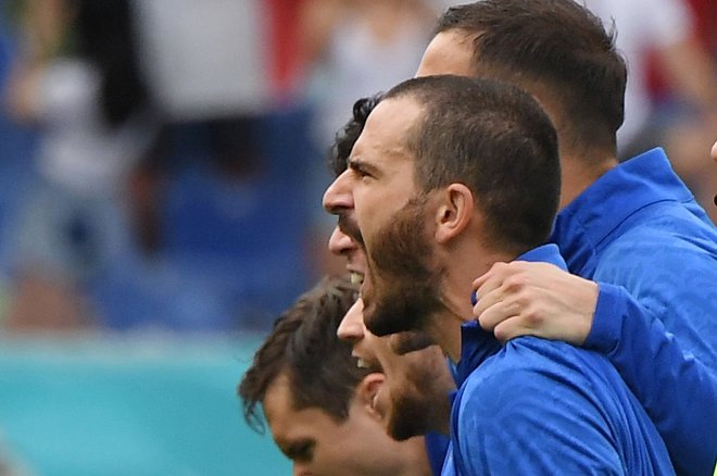 Ko se iz grl azzurrov zasliši&nbsp;Fratelli d&#39;Italia, se naježi koža in sprosti adrenalin. FOTO: Alberto Lingria/Reuters