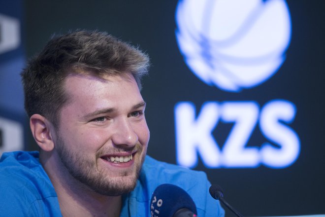 Luka Dončić bo vodja slovenske reprezentance v Litvi. FOTO: Jure Eržen