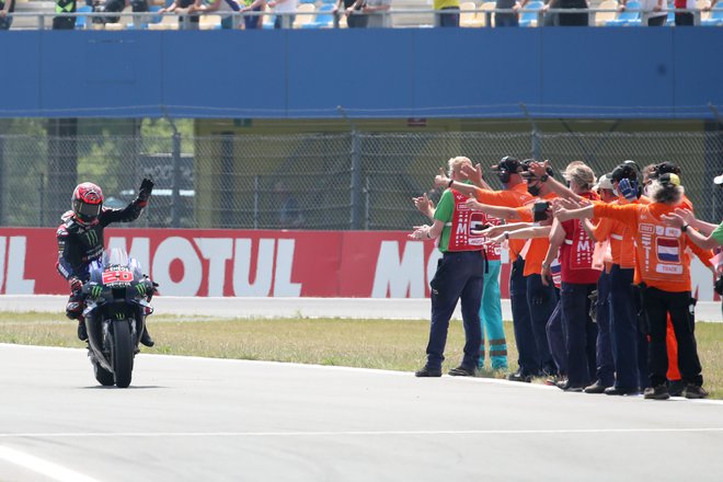 Fabio Quartararo je bil vnovič najhitrejši. FOTO: Yves Herman/Reuters