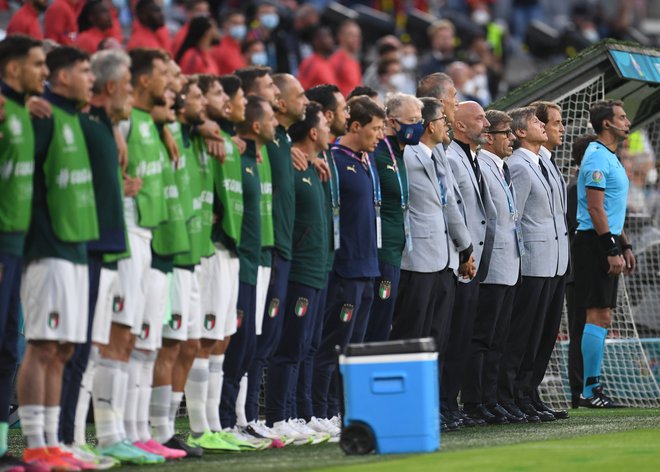 Italijanska nogometna reprezentanca je z odličnimi igrami na evropskem prvenstvu osvojila srca rojakov. FOTO: Andreas Gebert/Reuters