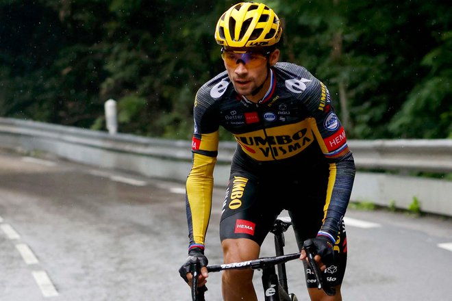 Primož Roglič je pred štartom 9. etape sporočil, da je Toura zanj konec. FOTO: Thomas Samson/AFP