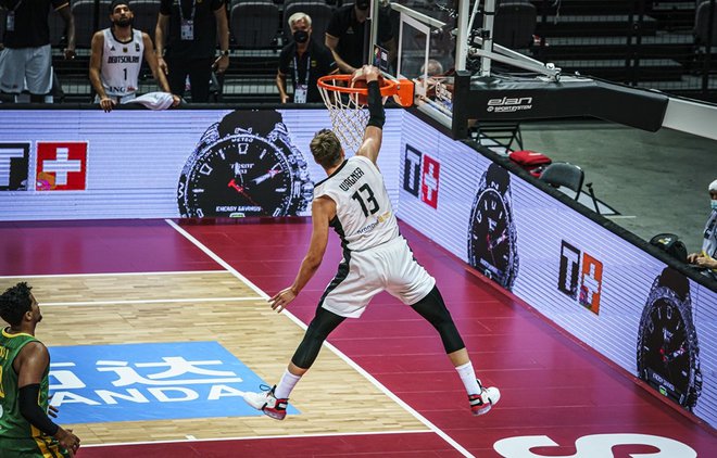 Nemec Moritz Wagner si je dal duška proti Braziliji. FOTO: FIBA.basketball