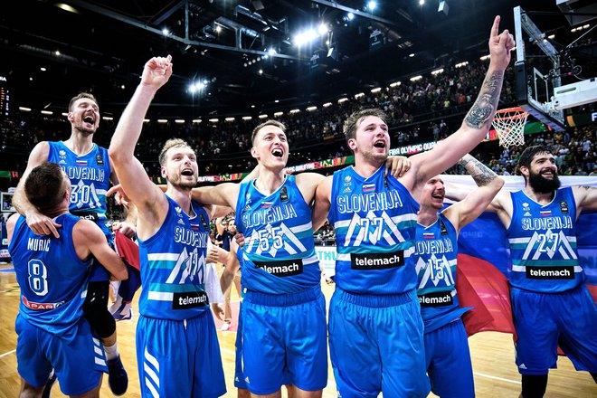 Slovenski košarkarji so v Kaunasu dihali kot eden. FOTO: FIBA