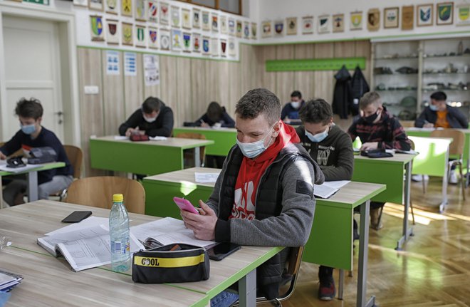 Neobvezno samotestiranje se bo predvidoma nadaljevalo v začetku šolskega leta, tudi zaposleni v vzgoji in izobraževanju si želijo te možnosti. FOTO: Blaž Samec/Delo