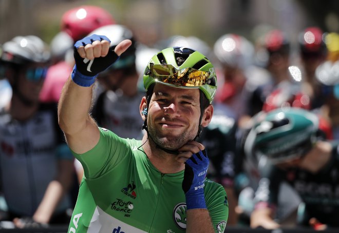 Mark Cavendish je slavil 34. zmago na Touru. FOTO: Benoit Tessier/Reuters