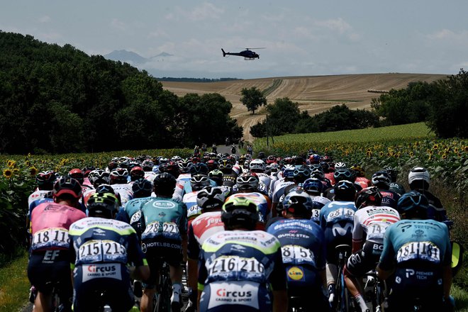 Izjemno hitra 14. etapa. FOTO: Philippe Lopez Afp