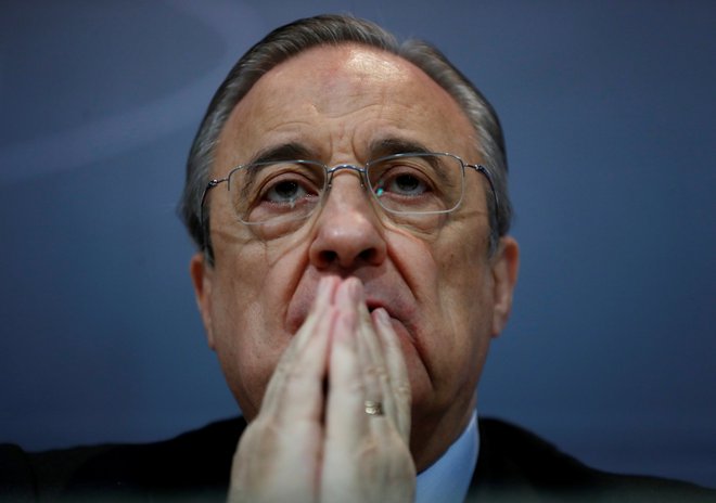 Florentino Perez je razkril denarno stanje Reala Madrida. FOTO: Reuters