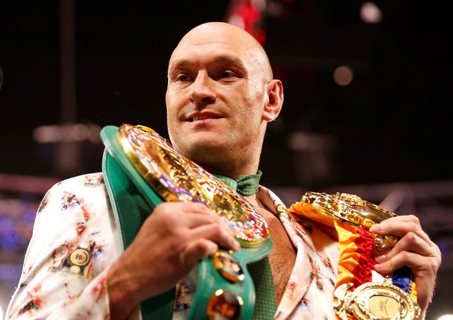 Tyson Fury se je okužil s koronavirusom. FOTO: Steve Marcus/ Reuters