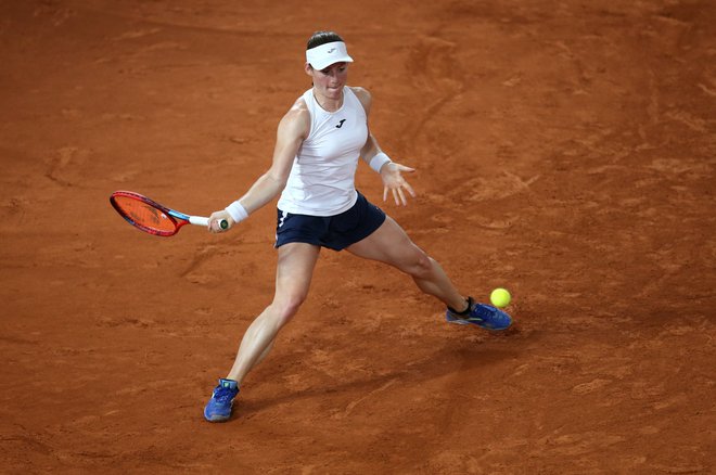 Tamara Zidanšek je v Švici le strla italijanski oreh. FOTO: Cathrin Mueller/Reuters